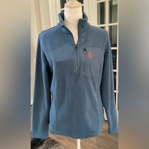 NWT Bass Outdoor Highline Trail 1/2 Zip Fleece Pullover in Blue